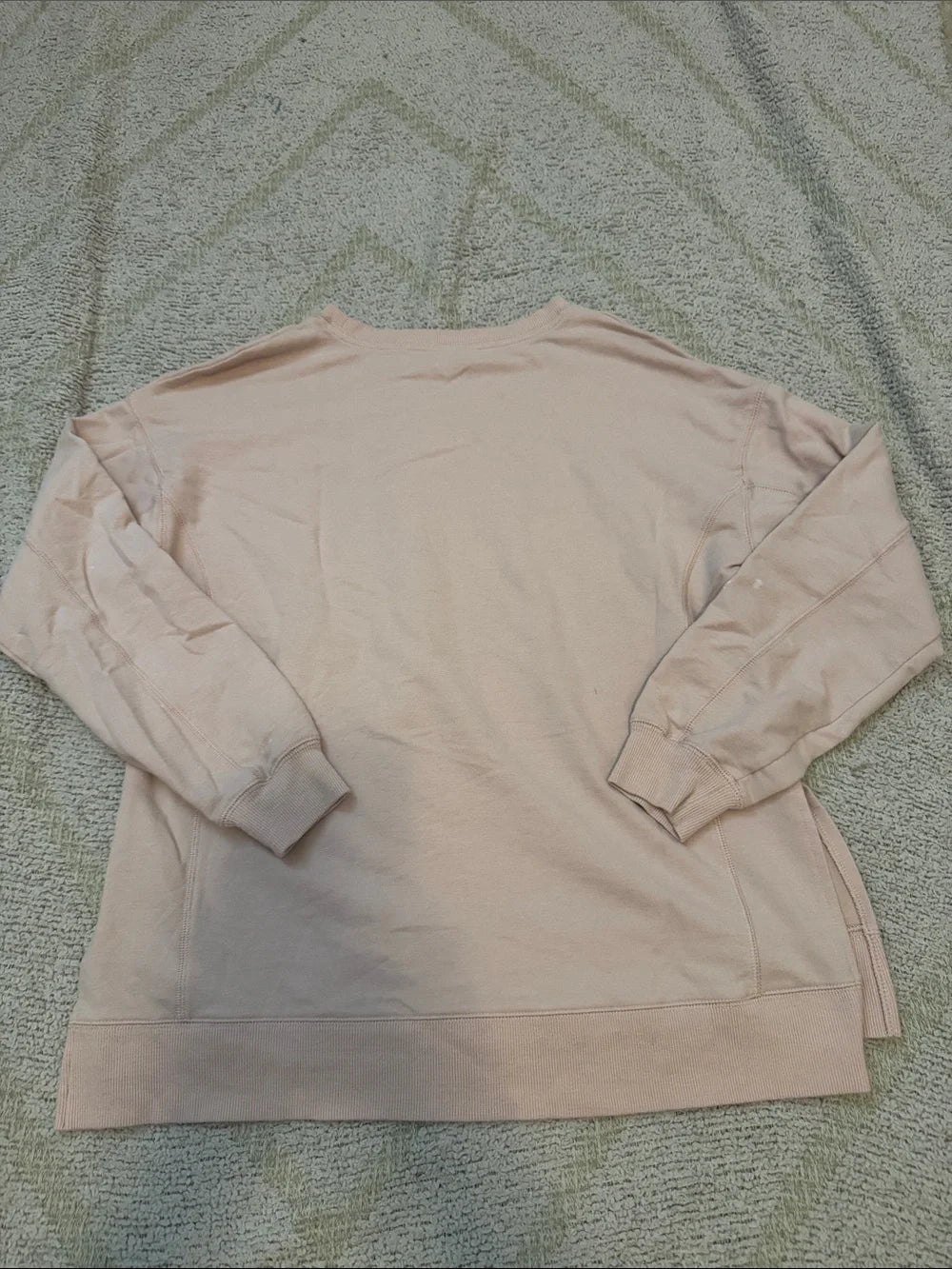 Wildfox Easy Does It Rainbow Graphic Relaxed Crew Neck sweatshirt sz S