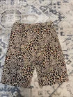 American Eagle Leopard Print Bike Shorts XS Neon Animal Print High Rise