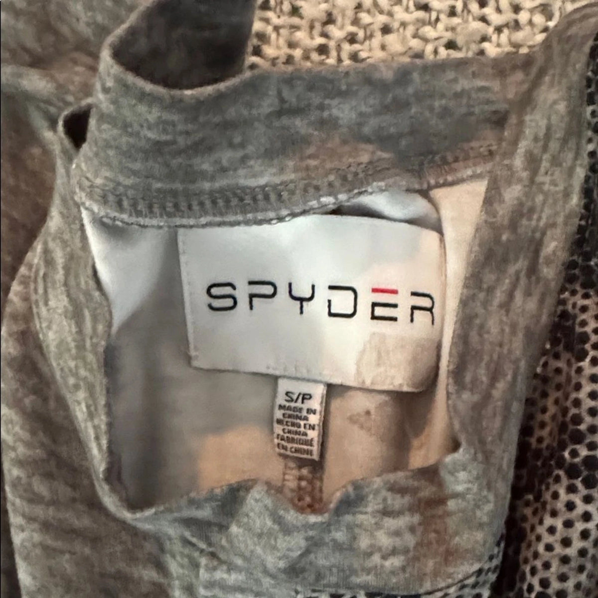 Spyder Performance Henley Athletic Long Sleeve Breathable Mesh Panel Shirt Sz Sm
