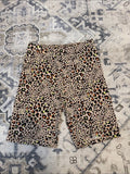 American Eagle Leopard Print Bike Shorts XS Neon Animal Print High Rise